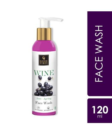 Good Vibes Wine Face Wash 120ml - Skin Firming Moisturizing & Softening - International Shipping Available - Buy Online on SooperMarket.com