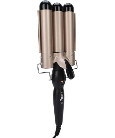 KUIKUI Three Barrel Curling Iron Wand for Effortless S-Shaped Waves - Adjustable Hair Curler Waver Crimper Hair Styling Tool - Buy Online on SooperMarket.com