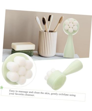 Mikinona Face Brush Facial Brush Face Cleaner Home Accessory Portable Exfoliating Brush Face Supply Multi-function Exfoliating Brush Convenient Exfoliating Brush Face Accessory - Buy Online on SooperMarket.com
