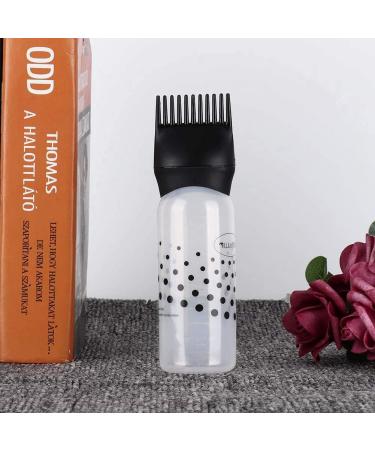 Serlium Hair Oil Applicator Bottle 160ml - Lightweight Root Comb for Scalp Treatment & Hair Coloring Dye - Black - Buy Online on SooperMarket.com