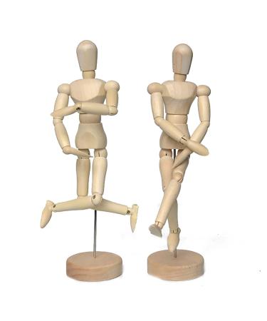 Artist Wooden Manikin Mannequin Sketching Lay Figure Drawing Model Aid Human Figure Artist Draw Painting Model Mannequin Jointed Doll for Art Drawing Human Figure 12 inch