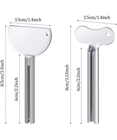 6 Pack Metal Toothpaste Squeezer Stainless Steel Tube Key Roller - Bathroom Creams Paint Tool (Silver) - Buy Online on SooperMarket.com