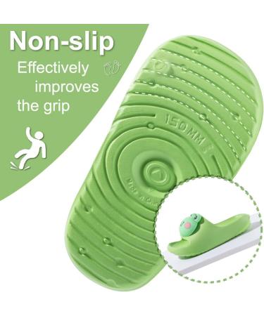 Flat Flops: Kids' Frog Green Summer Slippers - Anti-Slip Shower & Beach Sandals for Parent-Child Fun - Buy Online on SooperMarket.com