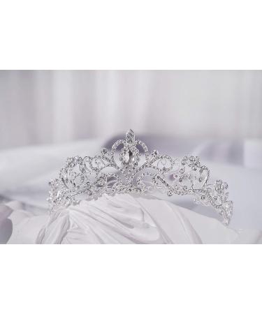 Mcrown Crystal Tiara for Women - Wedding Bridal Headband for Princess Prom Birthday Party - Buy Online on SooperMarket.com