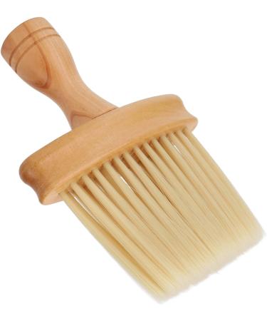 Neck Duster Multifunctional Barber Brush Neck Duster Nylon Bristles Simple Style Neck Duster with Wooden Handle Barber Brush for Hair Cutting Hairdressing Barber Shop Household - Buy Online on SooperMarket.com