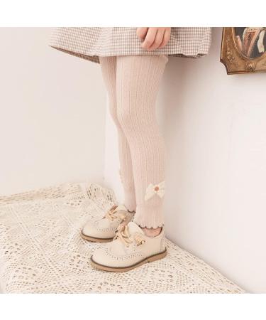 SILKGLORY Girls Leggings 2 Pcs | Tights for Baby Toddler Girls 2-9 Years | Black/Gray/White/Apricot Colors | 4-5 Years Sizes Available - Buy Online on SooperMarket.com