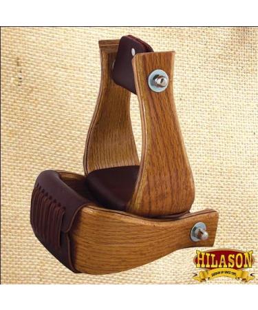 HILASON 172156-3-bg Oak Wood Bell Stirrups - 3in | Premium Quality - Buy Online on SooperMarket.com
