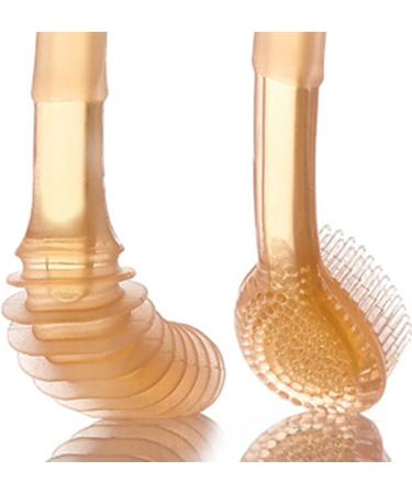 wirlsweal Baby Toothbrush and Silicone Tongue Brush Infant to Toddler Toothbrush 360 Degree BPA Free Cleaning Dental Care Portable Baby Tongue Brush Toothbrush Kit for 0-3 Years with Dust Cover Car - Buy Online on SooperMarket.com