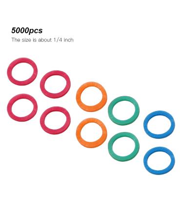 Colorful 1/4 Inch Orthodontic Elastic Bands - 3.5oz Dental & Pet Grooming Rubber Bands - Buy Online on SooperMarket.com