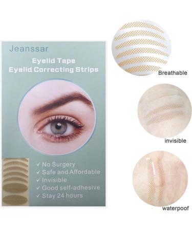 Invisible Eyelid Lift Strips 480pcs Set - Self-Adhesive Eye Lid Correction Tape for Saggy, Hooded, Droopy Eyelids - Skin Tone, One-Sided Sticky - Sizes S & L - Buy Online on SooperMarket.com