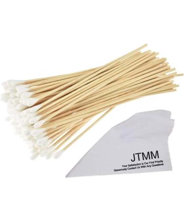 Long Wooden Handle Cotton Swabs - 400 Pack | Eco-Friendly Makeup Removal & Cleaning Tools - Buy Online on SooperMarket.com