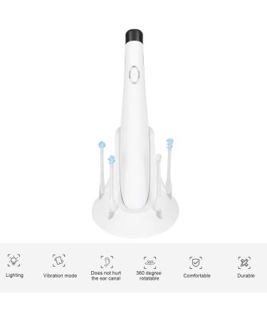 Ear Wax Clean Electric Ear Spoon Ear Wax Pick Set with Light Earwax Cleaner Remover Tool with Spare Head for Kid - Buy Online on SooperMarket.com