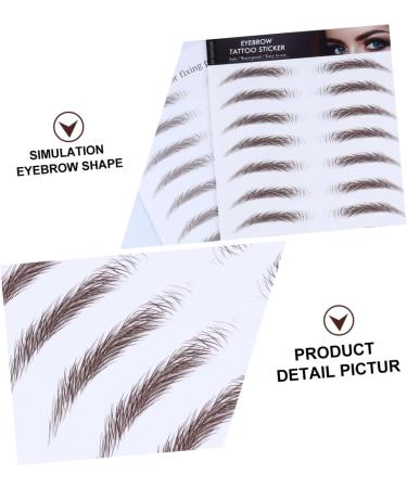 WOFASHPURET Fake Eyebrow Stickers 4pcs Authentic for Semi Supplies Men Grooming Brow Shaper Like Tools Stimulation Fake - Buy Online on SooperMarket.com