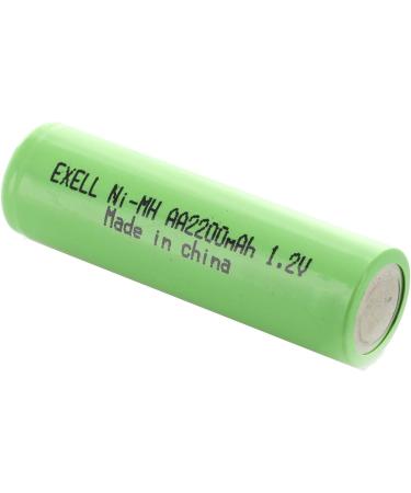 Buy Exell AA 1.2V Rechargeable NiMH Flat Top Batteries 2200mAh - Eco-Friendly Pack of 10 for International Shipping - Buy Online on SooperMarket.com
