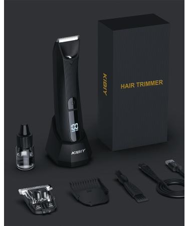 Kibiy Men's Body Hair Trimmer Kit - Electric Groin & Ball Shaver with USB Recharge Dock and Ceramic Blades - Buy Online on SooperMarket.com