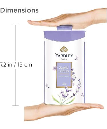 Yardley London Fresh Floral Fragrance Locked in a Fine & Silky Perfumed Talcum Powder (Yardley London English Lavender Pack of 3 250Gram) - Buy Online on SooperMarket.com