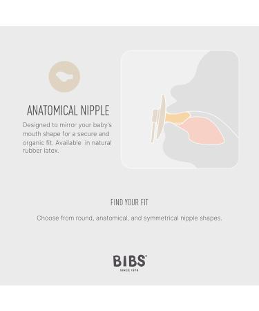 BIBS COLOUR Glow Schnuller 2-Pack - BPA-Free Anatomical Design Natural Rubber 6-18 Months - Blush & Vanilla - International Shipping - Buy Online on SooperMarket.com