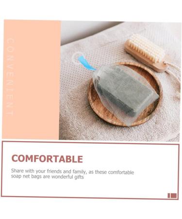 Healeved 4 Pcs Foaming Net Bubble Soap Cleaning Soap Face Cleansing Foam Maker Bar Soap Bag or White - Buy Online on SooperMarket.com