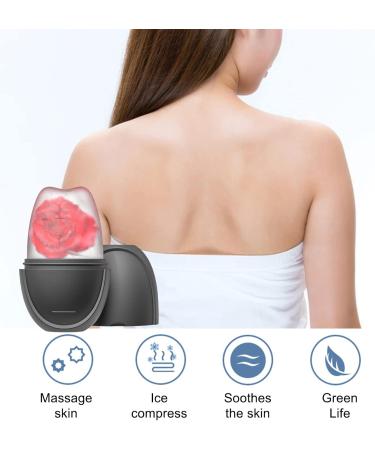 SANWOOD Ice Roller Ice Roller for Face and Eyes Ice Face Roller to Effectively Lighten Skin Remove Swelling & Fine Lines Shrink Pores Refillable Silicone Ice Mould for Face (Pink#2) - Buy Online on SooperMarket.com