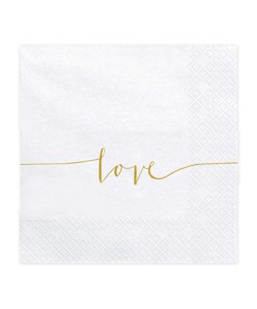 Napkins love 33 x 33 cm 1Pack(20pcs) SP33-22 Gold