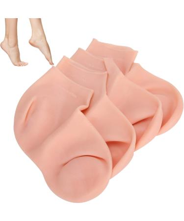 Buy Angrek Anti-Cracking Socks - 2 Pairs Moisturizing Foot Care Socks for Soft Heels (Size S 33-35) - Elastic Foot Protection - Buy Online on SooperMarket.com