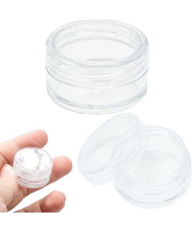 50 Pieces Transparent 5ml Mini Cream Jars with Screw Cap - Perfect for Cosmetics & Lip Balm | International Shipping Available - Buy Online on SooperMarket.com