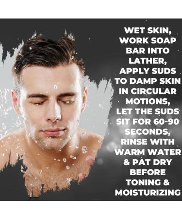 Natrulo Pine Tar Soap Bar 4oz - Antibacterial Antiseptic for Acne, Eczema, Psoriasis - Pure Goat's Milk with Oatmeal & Charcoal - Essential Oils - Face & Body Wash - Buy Online on SooperMarket.com