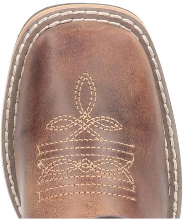 Smoky Mountain Jesse Youth Western Boots - Brown Waxed Distress | Square Toe Genuine Leather | Rubber Sole | Block Heel | Size 4.5 Big Kid - Buy Online on SooperMarket.com