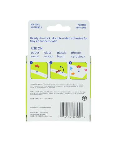 Glue Dots Double-Sided Permanent Micro Dots  1/8''  Clear  Roll of 325 Micro Dots Roll - Buy Online on SooperMarket.com