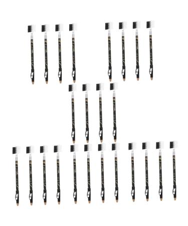Beavorty 24 Pcs Two-in-one Eyebrow Pencil Eyebrow Pen Eyelash Tool Portable Eyebrow Pencils Woman