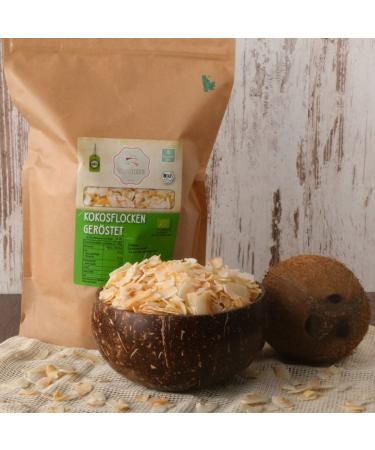 Buy Organic Coconut Chips 1kg | Roasted Coconut Flakes | Plastic-Free & Eco-Friendly Packaging - s ssundclever.de  - Buy Online on SooperMarket.com