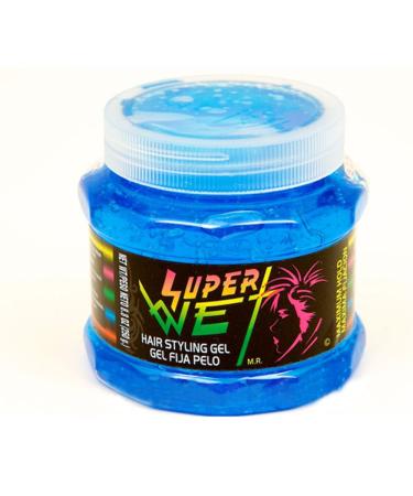 Super Wet Hair Styling Gel Blue 8.8 oz - Gel Fija Pelo