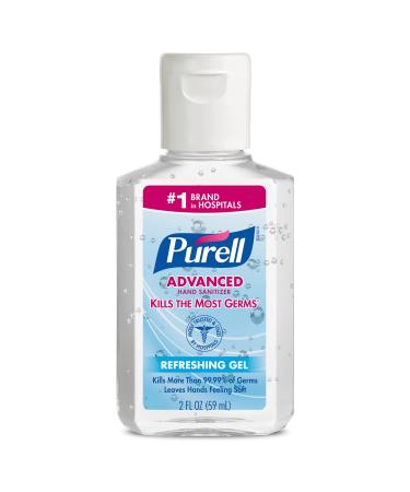 Purell Advanced Hand Sanitizer Refreshing Gel 2 oz (Pack of 12)
