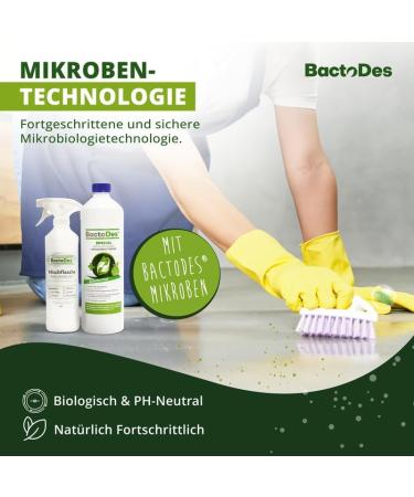Bactodes 2L Concentrate - Universal Enzyme Cleaner & Odor Neutralizer - Effective Organic Microbe Spray for All Smells - International Shipping Available - Buy Online on SooperMarket.com