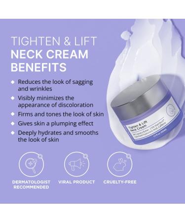 goPure Neck Firming Cream Anti-Aging Neck Cream for Tightening Wrinkles & Even Skin Tone | Pro-Active Firming Complex - 1.7 oz - Buy Online on SooperMarket.com
