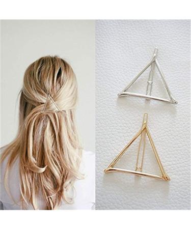 Women's Hollow Triangle Geometric Metal Hairpin Hair Clip Clamps Accessories Styling Jewelry Comfortable and Environmentally Durable and Nice