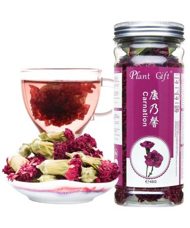 Plant poison carnations flowers tea herbal cans flowers tea Chinese flower tea 100% natural clove tea health clearing heat Lose weight popular 45g / 1.58oz 45G carnation flowers