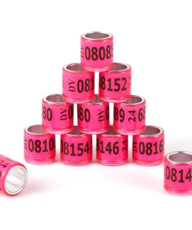 100PC Multicolor Aluminum Pigeon Leg Rings - 2024 DV Training Footring | Durable Identification Tapes for Birds - Buy Online on SooperMarket.com