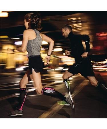 Shop CEP Nighttech Calf Sleeves for Women | Colorful Reflective Leg Warmers in Black | Size IV - International Shipping Available - Buy Online on SooperMarket.com