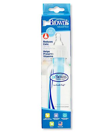 Dr. Brown's Natural Flow Bottle Set - Clear  8 oz/250 ml 8 Ounce Clear