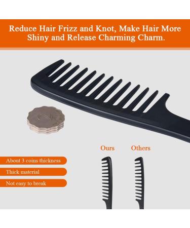 URAQT Hairdressing Combs Set 3 Pack Wide Tooth Combs Heat Resistant Anti-static Carbon Hair Brush Hair Comb for Long Wet or Curly Hair Detangling Wide Tooth Comb Set - Buy Online on SooperMarket.com
