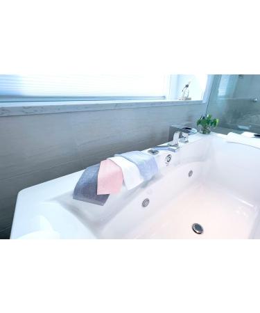 SUMMERMIA 12 Pack Bamboo Washcloths 13x13 - Soft Face and Body Wash Cloths (White) - Buy Online on SooperMarket.com