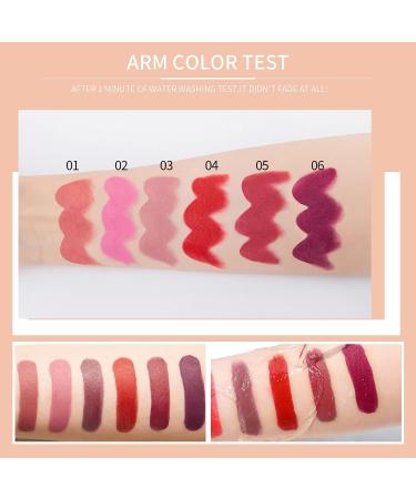 OKENTEN 6 Colors Matte Lipstick Set - Waterproof & Long-Lasting Nude Lipsticks - Moisturizing Makeup Gift Set - Labiales Matte Larga Duracion 26 02 - Buy Online on SooperMarket.com