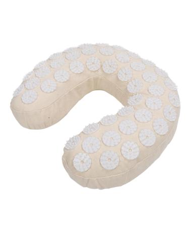 Acupressure Neck Pillow - U-Shaped Cervical Massage Pillow | Soft Cotton Fabric for Car & Travel - Buy Online on SooperMarket.com