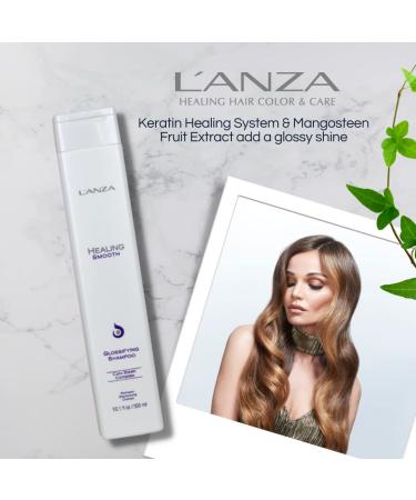 L'ANZA Healing Smooth Glossifying Shampoo - Nourishing, Repairing, & Boosting Hair Shine - 10.14 Fl Oz - Buy Online on SooperMarket.com