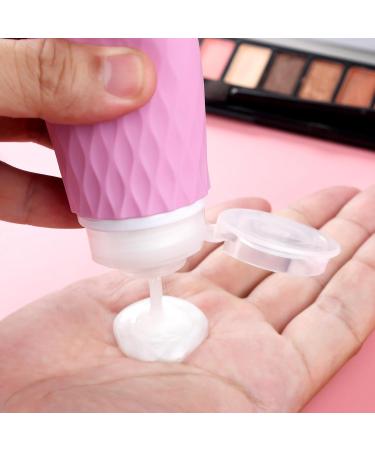 Gemice Travel Bottles for Toiletries CAA Approved 90ml Silicone Travel Bottles BPA Free Leak Proof Squeezable Travel Size Containers Travel Accessories for Shampoo Conditioner Lotion (4 Pack) Purple - Buy Online on SooperMarket.com