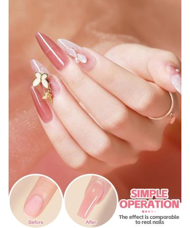 EBANKU Poly Nail Gel Kit 9 Colors Nail Extension Gel Builder Gel Kit with Lamp False Nail Tips Slip Solution Complete Poly Gel Beginner Starter Kit for Women Manicure - Buy Online on SooperMarket.com