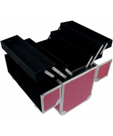 Buy N&BF Professional Large Aluminum Makeup Case - Lockable Multi-Compartment Beauty Case (Pink) | International Shipping - Buy Online on SooperMarket.com