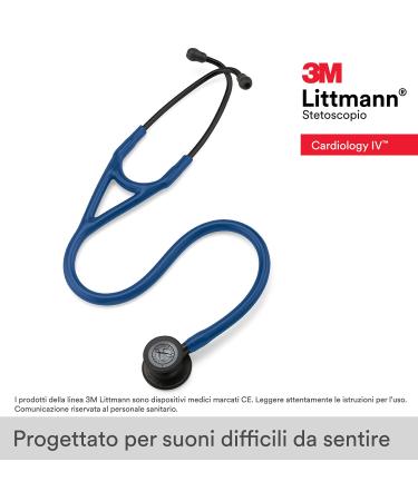 3M Littmann Cardiology IV Stethoscope - Navy Blue/Black, 27 (6168) - Buy Online on SooperMarket.com