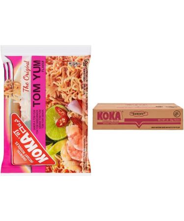 Koka Oriental Style Instant Noodles | Tom-Yum Flavour | Snack or Meal Accompaniment | Ready in 2 Minutes | 85g (Pack of 30) 85.00 g (Pack of 30) - Buy Online on SooperMarket.com